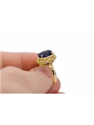 Vintage Inel Safir Aur galben 14K vrc068y